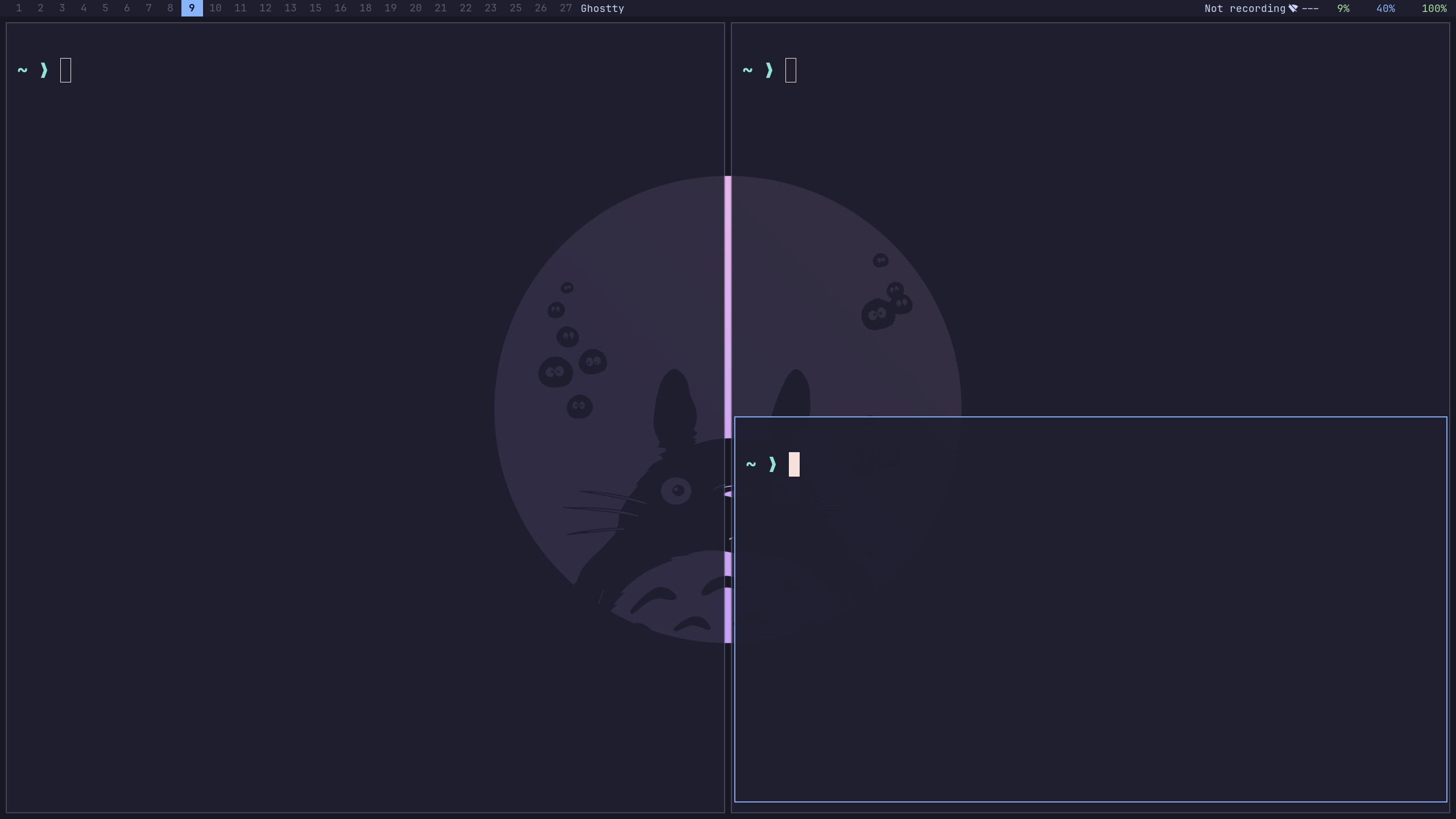 Floating window over tiled layout